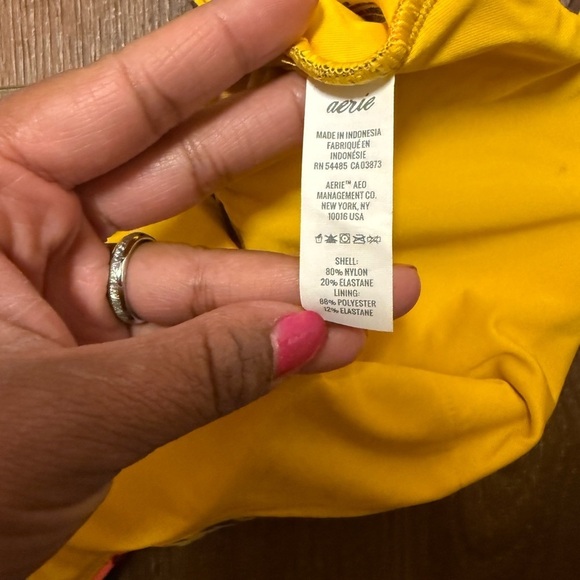 American Eagle Aerie Pink and Orange Floral Bikini Top Size M - Picture 7 of 7